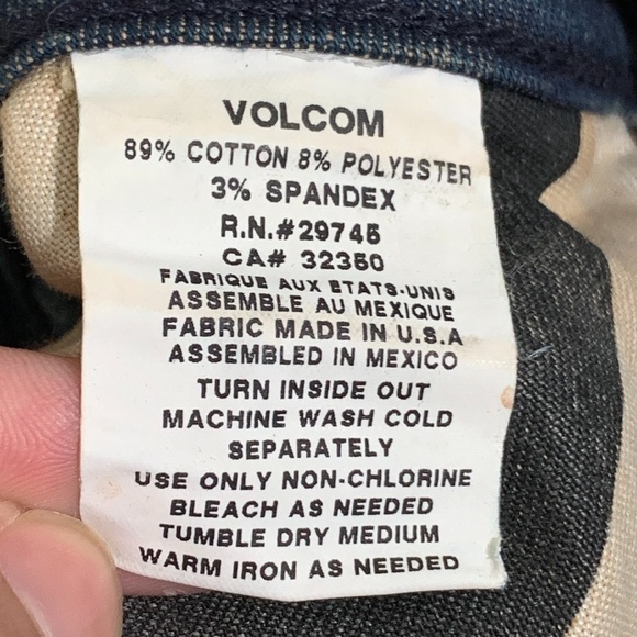 ❤️ Volcom Jeans High Voltage Cut Off Shorts - Picture 10 of 11